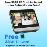 2K WiFi Digital Peephole Doorbell with 32G Memory Card